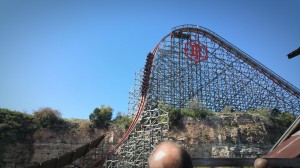 The Iron Rattler and a coaster full of its victims 